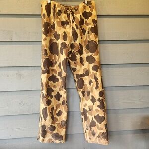 Vintage Fieldline Pants Mens 40x32 Brown Camo Gore-Tex Rain Hunting USA